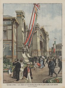 Milan Exhibition, the new pavilions for decorative art erected in less than a month
