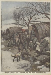 The Imitators of Diogenes, a Group of Fighters Finds Comfortable Housing Inside Large Barrels by Achille Beltrame
