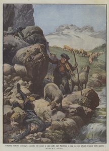 The dramas of the high mountains, a shepherd who accidentally discovers the bodies of two on the Maritime Alps