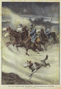 The New Aspects of the War, Even Scout Dogs and Horses Are Protected Against Poison Gas