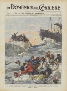The Wreck of the Steamer Ckallam, The Lifeboats of Women and Children Swallowed by the Waves