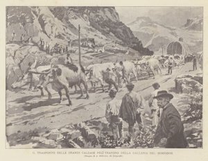 The Transport of Large Boilers for the Sempione Tunnel