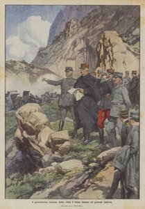 The French Generalissimo Joffre Visits the Italian Front with General Cadorna