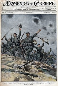 Italian Army Victorious Over Austro-Hungarian Troops on the Karst Mountains by Achille Beltrame