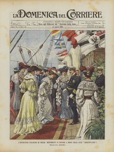 Emperor Wilhelm in Sicily, Reception of Ladies on Board the Hohenzollern Ship