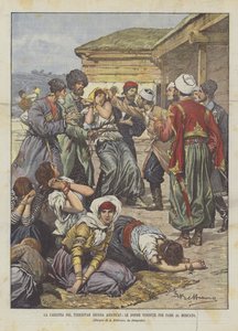 The Famine in Turkestan (Asian Russia), Women Sold for Hunger at the Market by Achille Beltrame