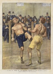 The Boxing Challenge Between a French Champion and an English Champion in Paris