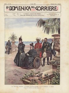 The Old Queen Victoria of England on the Riviera, in Nice