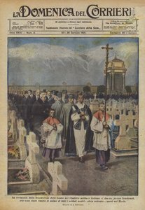 The Ceremony of Blessing the Graves in the Italian Military Cemetery of Amras