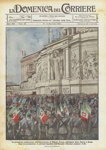 The Grand Celebration of the Anniversary of Vittorio Veneto at the Altar of the Fatherland in Rome