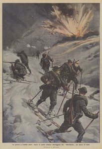 The War at Three Thousand Meters, Our Ski Troops Destroy Two Blockhouses with Mines