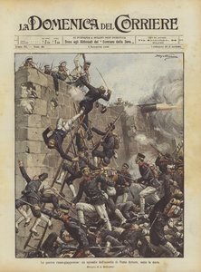 The Russo-Japanese War, an Episode of the Siege of Port Arthur, Under the Walls by Achille Beltrame