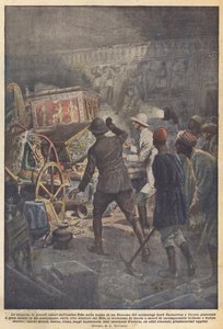 The Discovery of Great Treasures of Ancient Thebes in the Tomb of a Pharaoh by Achille Beltrame