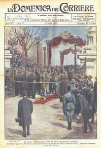 The solemn inauguration of the 5th Milan Trade Fair by Achille Beltrame