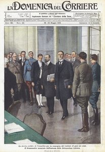 The Historic Session in Versailles for the Delivery of the Peace Treaty to the Defeated
