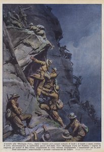 The Assault on the Golden Mountain by Achille Beltrame