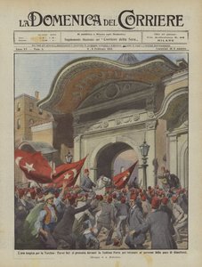 The Tragic Hour for Turkey, Enver Bey Appears Before the Sublime Porte to Demand