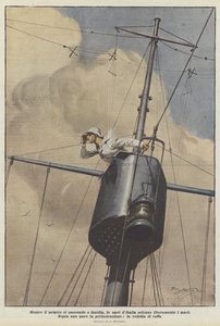 While the Enemy Hides or Lurks, Italian Ships Freely Sail the Seas by Achille Beltrame