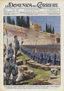 In the Superb Setting of the Stadium of Domitian in Rome, the Duce Delivered the Grand Report to 4000...