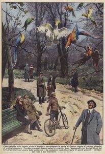 Walking in the Forests Near London, Especially in Epping Forest, Peaceful Walkers by Achille Beltrame