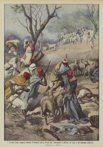 Arab Raiders Surprised During the Bivouac Near Cyrene to Force Them to Release a Leader