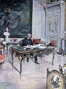 President of the French Republic Félix Faure in 1899 Illustration by Achille Beltrame by Achille Beltrame