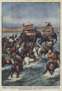 When the King of Afghanistan is in His Kingdom by Achille Beltrame