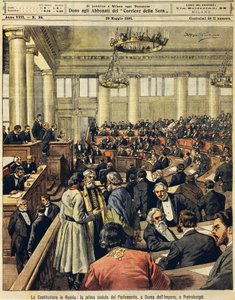 Russian Constitution: First Meeting of Parliament in St Petersburg