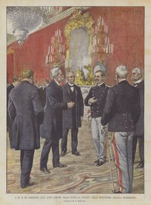 HM The King Informs the High Offices of the State of the Birth of Princess Jolanda Margherita by Achille Beltrame