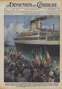 Ships Depart from Genoa Carrying Thousands of Families to Libya, Where Modern Houses and Vast