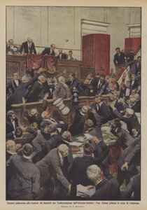 Indecorous Scenes in the Chamber of Deputies Due to Obstructionism by the Far Left, Hon.