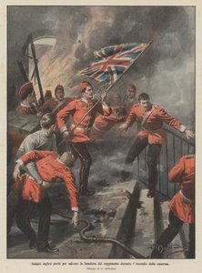 British soldiers perished to save the regiment