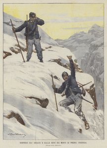 Caught by Ice and Snow on the Posina Mountains (Vicenza) by Achille Beltrame
