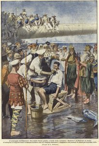The passage of the equator by Achille Beltrame