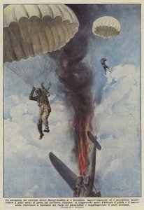 A Cargo Plane of the Paris-London Service Suddenly Caught Fire and Crashed by Achille Beltrame