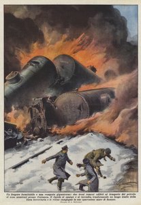 A Formidable Roar and a Gigantic Blaze, Two Romanian Trains Used for Transport