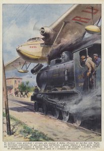 An Unprecedented Incident Occurred at the Zollino Station (South-East Railways) in Puglia by Achille Beltrame