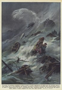 A Piece of Mountain Plunged into the Sea at Night from a Height of 1800 Meters