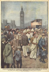 A Picturesque Parade in the Streets of London by Achille Beltrame