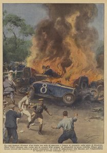 A Huge Fire Suddenly Broke Out Amid Screams of Fear and the Clatter of Metal on the Track...