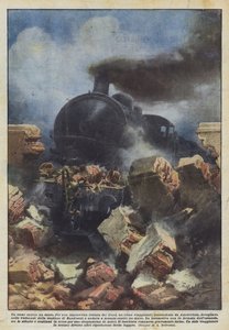 A Train Against a Wall