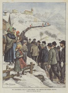 A Characteristic Feast of Santa Barbara Among the Miners of Agordino (Belluno)