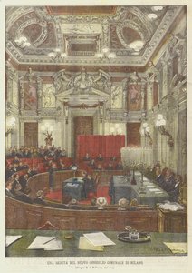 A Session of the New Municipal Council of Milan