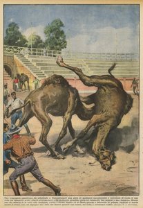 An American Company is Setting Up a Series of Characteristic and Bloodless Shows in Constantinople by Achille Beltrame