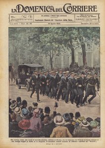A Curious Scene at the Wedding of Lord Mountbatten, a Naval Officer and Companion of the Prince by Achille Beltrame