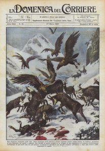 A Singular Battle on the Peaks by Achille Beltrame