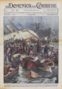 An Unthought Bacchic Revelry in the Port of Cologne by Achille Beltrame