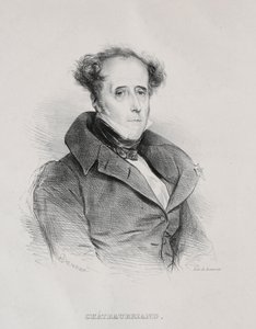 François René Auguste Vicomte de Chateaubriand by Achille Devéria