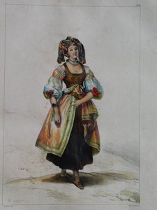 Woman in Russian Dress, c. 1843 by Achille Devéria