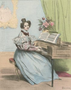 7 Heures du soir by Achille Devéria